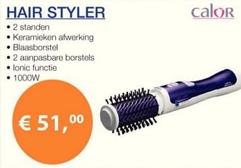 Promoties Hair styler calor - Calor - Geldig van 05/07/2013 tot 30/11/2013 bij Energy Markt