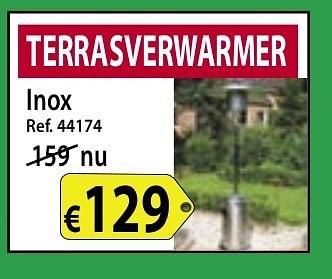 Promoties Terrasverwarmer - Huismerk - Bouwcenter Frans Vlaeminck - Geldig van 08/07/2013 tot 31/07/2013 bij Bouwcenter Frans Vlaeminck