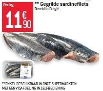 Promoties Gegrilde sardinefilets - Huismerk - Match - Geldig van 17/07/2013 tot 23/07/2013 bij Match Food & More