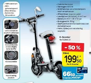 Promotions E-scooter - Produit maison - Carrefour  - Valide de 17/07/2013 à 29/07/2013 chez Carrefour