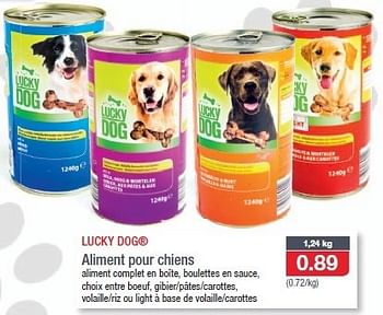 Promotions Aliment pour chiens - LUCKY DOG - Valide de 17/07/2013 à 23/07/2013 chez Aldi
