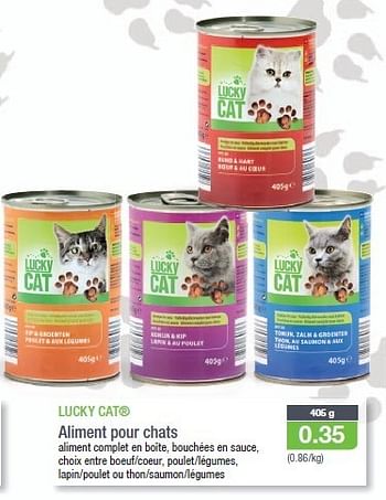 Promotions Aliment pour chats - LUCKY CAT - Valide de 17/07/2013 à 23/07/2013 chez Aldi