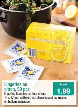 Promotions Lingettes au citron - Produit maison - Aldi - Valide de 17/07/2013 à 23/07/2013 chez Aldi