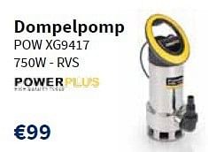 Promoties Powerplus dompelpomp pow xg9417 - Powerplus - Geldig van 18/07/2013 tot 31/07/2013 bij Cevo Market