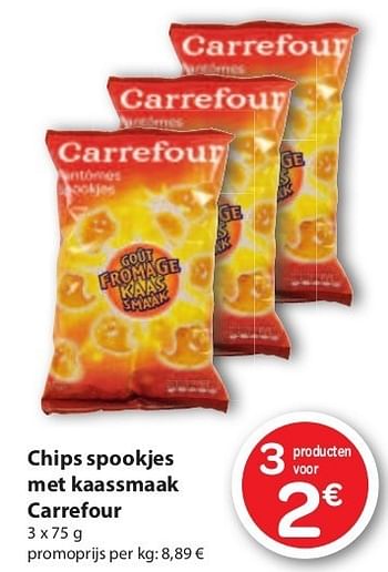 Promotion Carrefour Market Chips Spookjes Met Kaassmaak Carrefour Carrefour Alimentation Valide Jusqua 4 Promobutler