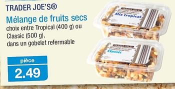Mélange de fruits secs - Trader Joe's - 350 g
