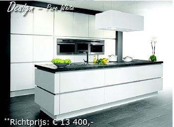 Promotions Design - pure white - Produit maison - Cuisines Dovy - Valide de 01/08/2013 à 31/08/2013 chez Cuisines Dovy