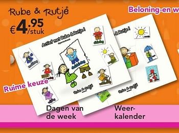 Promoties Dagen van de week - Rube & Rutje - Geldig van 10/08/2013 tot 08/09/2013 bij Euro Shop