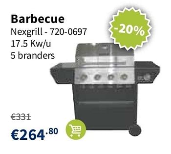 Promoties Barbecue nexgrill - 720-0697 - Nexgrill - Geldig van 15/08/2013 tot 26/08/2013 bij Cevo Market