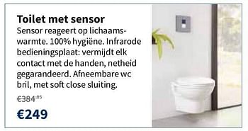 Promoties Toilet met sensor - Huismerk - Cevo - Geldig van 15/08/2013 tot 26/08/2013 bij Cevo Market
