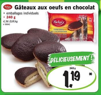 Belgix Gateaux Aux Oeufs En Chocolat En Promotion Chez Lidl