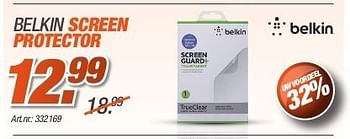 Promoties Belkin screen protector - BELKIN - Geldig van 26/08/2013 tot 31/10/2013 bij Auva