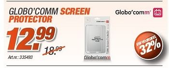Promoties Globo`comm screen protector - Globo'Comm - Geldig van 26/08/2013 tot 31/10/2013 bij Auva