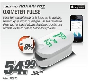 Promoties Ihealth draadloze oximeter pulse - Ihealth - Geldig van 26/08/2013 tot 31/10/2013 bij Auva