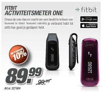 Promotions Fitbit activiteitsmeter one - Fitbit - Valide de 26/08/2013 à 31/10/2013 chez Auva