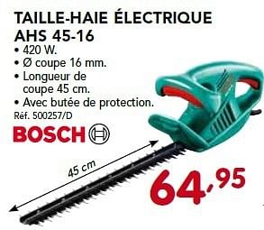 Promotions Taille-haie électrique ahs 45-16 - Bosch - Valide de 26/08/2013 à 21/09/2013 chez Group Meno