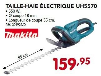 Promotions Taille-haie électrique uh5570 - Makita - Valide de 26/08/2013 à 21/09/2013 chez Group Meno