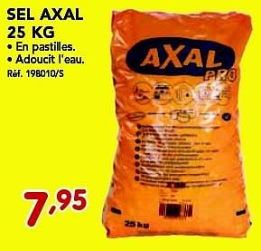 Promotions Sel axal - Axal - Valide de 26/08/2013 à 21/09/2013 chez Group Meno