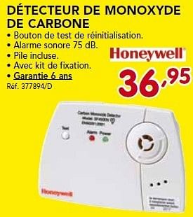 Promotions Détecteur de monoxyde de carbone - Honeywell - Valide de 26/08/2013 à 21/09/2013 chez Group Meno