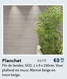 Promoties Planchet - Huismerk - Cevo - Geldig van 29/08/2013 tot 11/09/2013 bij Cevo Market