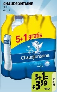 Promoties Chaudfontaine still - Chaudfontaine - Geldig van 30/08/2013 tot 12/09/2013 bij BelBev