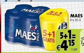 Promoties Maes pils - Maes - Geldig van 30/08/2013 tot 12/09/2013 bij BelBev