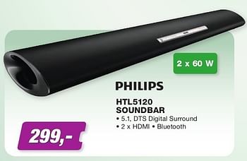 Promoties Philips htl5120 soundbar - Philips - Geldig van 01/09/2013 tot 30/09/2013 bij ElectronicPartner