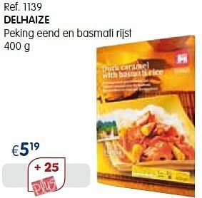 Promoties Delhaize peking eend en basmati rijst - Delhaize - Geldig van 01/09/2013 tot 30/09/2013 bij Caddyhome