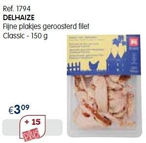Promoties Delhaize fijne plakjes geroosterd filet classic - Delhaize - Geldig van 01/09/2013 tot 30/09/2013 bij Caddyhome