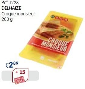 Promoties Delhaize croque monsieur - Delhaize - Geldig van 01/09/2013 tot 30/09/2013 bij Caddyhome