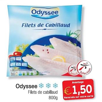 Promotions Odyssee filets de cabillaud - Odyssee - Valide de 01/09/2013 à 30/09/2013 chez Intermarche