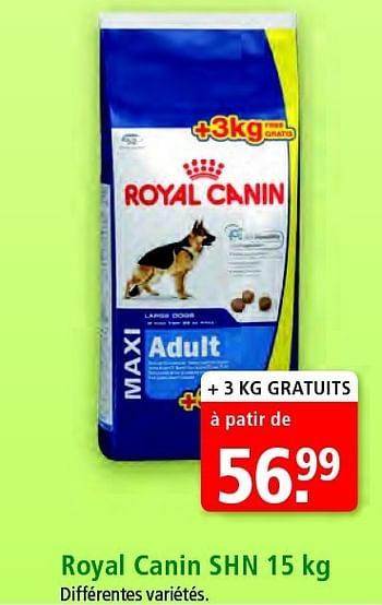 Promotions Royal canin shn - Royal Canin - Valide de 02/09/2013 à 11/09/2013 chez Maxi Zoo