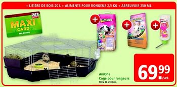 Promotions Anione cage pour rongeurs - Versele-Laga - Valide de 02/09/2013 à 11/09/2013 chez Maxi Zoo
