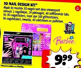 Promotions 3d nail design kit - Produit maison - Kruidvat - Valide de 03/09/2013 à 08/09/2013 chez Kruidvat