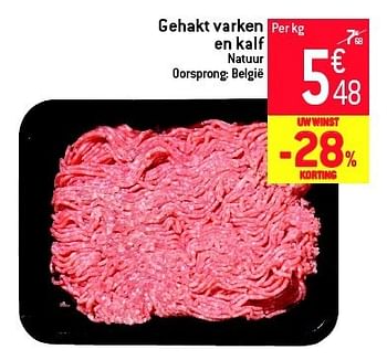 Promoties Gehakt varken en kalf - Huismerk - Match - Geldig van 04/09/2013 tot 10/09/2013 bij Match Food & More