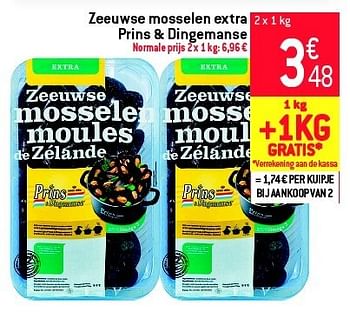 Promoties Zeeuwse mosselen extra prins + dingemanse - Prins & Dingemanse - Geldig van 04/09/2013 tot 10/09/2013 bij Match Food & More