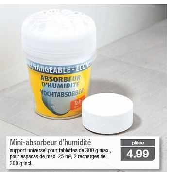 Promotions Mini-absorbeur d`humidité - Produit maison - Aldi - Valide de 07/09/2013 à 10/09/2013 chez Aldi