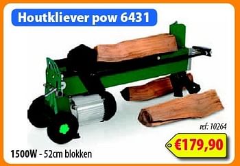 Promoties Powerplus houtkliever pow 6431 - Powerplus - Geldig van 09/09/2013 tot 30/09/2013 bij Bouwcenter Frans Vlaeminck