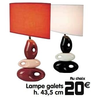 Promotions Lampe galets - Produit maison - Gifi - Valide de 10/09/2013 à 18/09/2013 chez Gifi