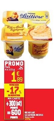 Promotions Riz au lait la laitiere nestle - Nestlé - Valide de 11/09/2013 à 17/09/2013 chez Match