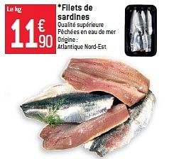 Promotions Filets de sardines - Produit maison - Match - Valide de 11/09/2013 à 17/09/2013 chez Match