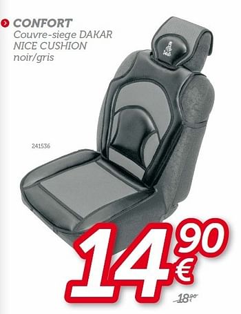 Promotions Confort couvre-siege dakar nice cushion - Produit maison - Auto 5  - Valide de 12/09/2013 à 11/10/2013 chez Auto 5