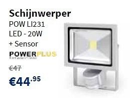 Promoties Powerplus schijnwerper pow li231 - Powerplus - Geldig van 12/09/2013 tot 25/09/2013 bij Cevo Market