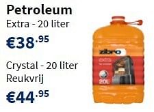 Promoties Petroleum - Zibro - Geldig van 12/09/2013 tot 25/09/2013 bij Cevo Market