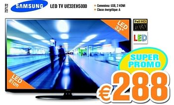 Promotions Samsung led tv ue32eh5000 - Samsung - Valide de 23/09/2013 à 20/10/2013 chez Krefel