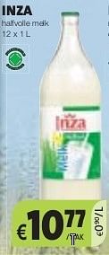 Promoties Inza halfvolle melk - Inza - Geldig van 27/09/2013 tot 10/10/2013 bij BelBev
