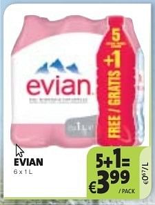 Promoties Evian - Evian - Geldig van 27/09/2013 tot 10/10/2013 bij BelBev