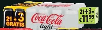 Promoties Coca cola regular, light + zero - Coca Cola - Geldig van 27/09/2013 tot 10/10/2013 bij BelBev