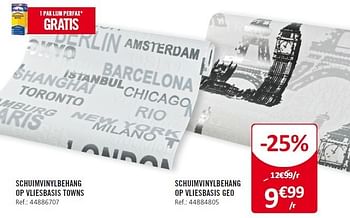 Promoties Schuimvinylbehang op vliesbasis geo - Huismerk - Home Market - Geldig van 30/09/2013 tot 26/10/2013 bij Home Market