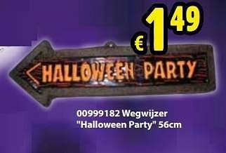 Promoties Wegwijzer halloween party - Huismerk - Toychamp - Geldig van 30/09/2013 tot 27/10/2013 bij ToyChamp